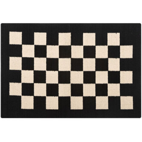 Un tapis d'entrée intérieur/extérieur antidérapant, absorbant et résistant aux taches, mesurant 80 x 120 cm. (1/3)