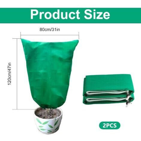 Housse de protection hivernale pour plantes d'extérieur, protection contre le gel, 120 x 80 cm (1/3)