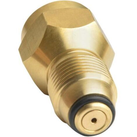 Adaptateur de remplissage de propane pour bouteilles de propane de 1 livre, connecteur pour bouteilles de gaz de pétrole liquéfié (GPL) jetables, en laiton massif.