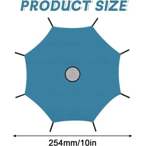 Accessoires pour trampoline : Pare-soleil de 30 cm (12 pouces) pour trampolines à 8 barres, imperméable et anti-UV
