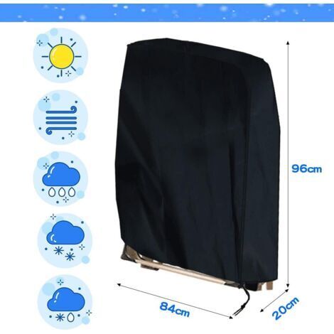 Housse pliable pour transat – Tissu Oxford 210D imperméable – Résistante aux UV et à la poussière – Dimensions : 96 x 85 cm (1/4)