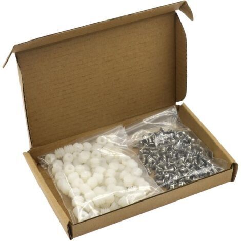 Lot de 100 chevilles en plastique avec vis, rallonges de charnière (4x10mm) (1/3)
