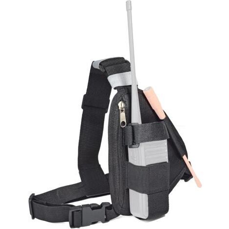 Sangle de poitrine pour talkie-walkie – Matériau polyester durable et léger – Bandoulière réglable – Compatible avec les talkies-walkies Baofeng, Motorola, Kenwood et Icom (1/3)