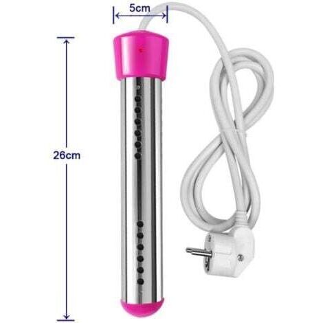 Chauffe-eau à immersion pour baignoire, chauffe-eau électrique à immersion, chauffe-eau à immersion de voyage, chauffe-eau à immersion en acier inoxydable, chauffe-eau électrique, chauffe-eau à immers