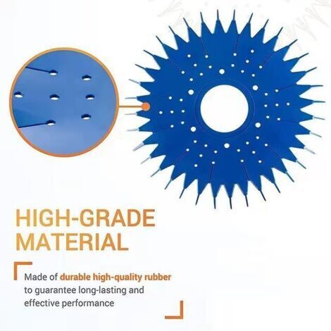 Les joints/disques/jupes à ailettes des nettoyeurs de piscine ATIE G3, G3 PRO et G2 W70329 W83277 W70464 sont des pièces de rechange pour les joints des nettoyeurs de piscine Zodiac Baracuda G2, G3 et (1/3)