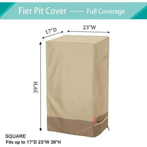 Housse carrée imperméable pour barbecue 600D – Protection UV – Dimensions : 7 m x 5,2 m x 11,9 m – Sangles de fixation incluses pour un maintien optimal. (1/3)