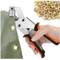 PINCES PINCES, Mini Perforatrice Manuelle À Oeillets, Presse À Main, Pince À Oeillets, 6mm 500PCSPratique et pratique