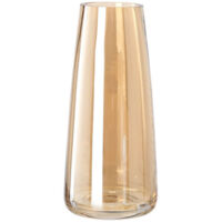 Grand vase en verre, vase en verre conique, grand vase transparent, vase décoratif, vase décoratif avec