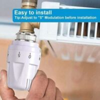 Un ensemble de 4 têtes de vannes thermostatiques, accessoires pour vannes thermostatiques, têtes de vannes thermostatiques pour radiateurs, pièces de rechange pour têtes de vannes de radiateur, adapté