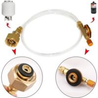 Adaptateur pour bouteille de gaz de camping - Convient aux bouteilles de GPL, bouteilles de gaz plates et bouteilles en acier.