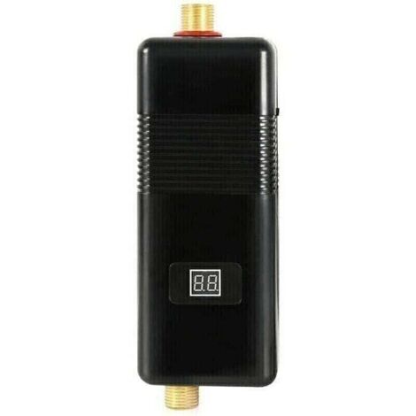Chauffe-eau électrique instantané sans réservoir, 110 V 3000 W mural, pression 0,04-1,20 Pa, mini chauffe-eau avec affichage LED pour salle de bain, cuisine, toilettes, camping (1/5)