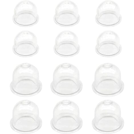 Pompe d'amorçage blanche, 6 pièces x 19 mm/6 pièces x 22 mm, carburateur, coupelle d'huile, bouchon d'amorçage, pompe à carburant pour débroussailleuse, tondeuse, tronçonneuse à essence (1/5)