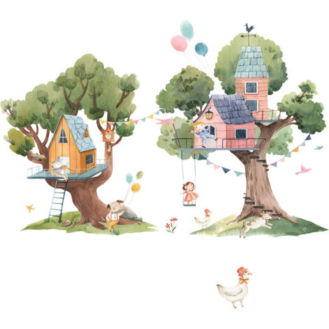 Autres stickers muraux pour enfants, stickers muraux peints de dessins animés - 30 x 90 cm x 2 pièces (1/5)