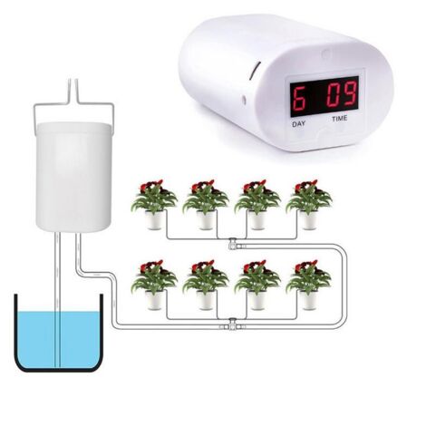 8 tête automatique pompe d'arrosage contrôleur fleurs plantes maison arroseur goutte à goutte dispositif d'irrigation pompe minuterie système outil de jardin (1/5)