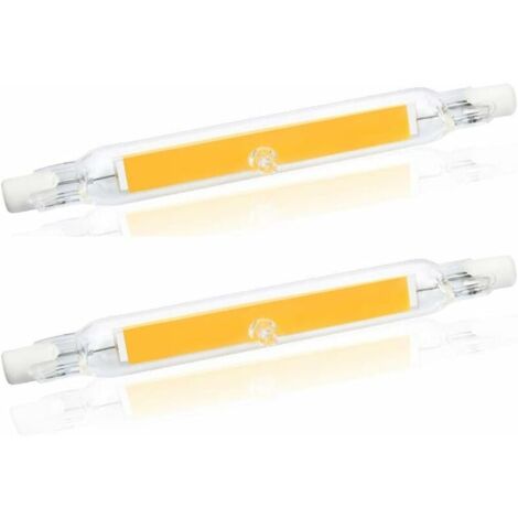 5W R7S 78MM Ampoule LED de J78 COB filament, 500 lumens 360 degrés, ampoule halogène 30W 48W 50W équivalent, parfait pour maison, cuisine, pièce, balcon, bureau, etc (2pcs, Blanc Chaud 2700K) (1/5)