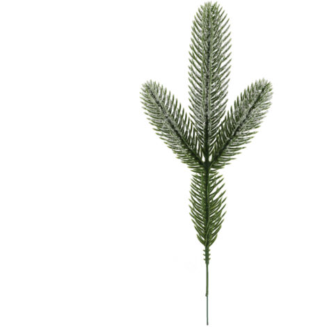 Branches artificielles, 24 branches de pin artificielles de Noël, guirlande d'aiguilles de pin en plastique, branche de sapin artificielle verte pour décoration de Noël, sapin de Noël, cadre de porte, (1/5)