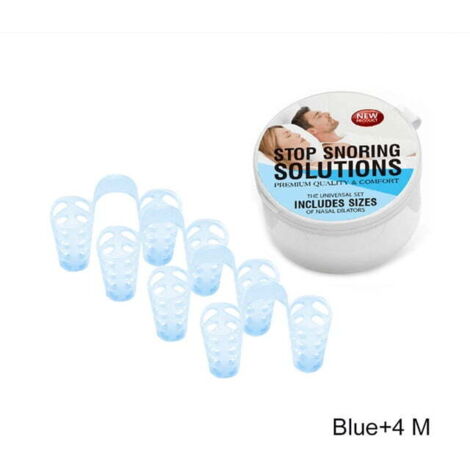 Aérateur dilatateur de sinus nasal (Lot de 4 ) Aérateurs en silicone souple – Une solution simple pour les ronfleurs du nez – Dispositif de réduction des ronflements réutilisable (1/5)