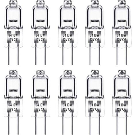 Ampoule pour terrarium, lampe chauffante, G4 12 V 10 W, lot de 10 (1/5)