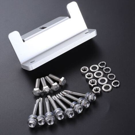 Lot de 4 supports de montage pour panneaux solaires en alliage d'aluminium, fixation et support de montage pour panneaux solaires (1/5)