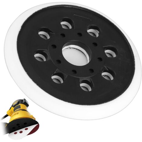 Plateau Ponceuse 125mm pour Bosch GEX125-1AE, Plateau de Ponçage Professionnel à 8 Trous Disque de Polissage de Ponçage Accessoire (1/4)