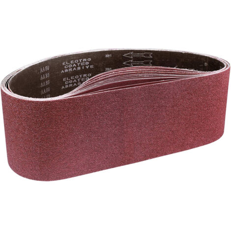 Bande Abrasive 150 x 1220 mm, Bandes Abrasives Mixte (grains 80/120/150/240/400) pour Ponceuses à Bande (15 pièces ) (1/5)