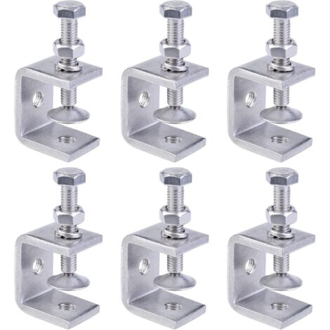 Lot de 6 petites pinces en C en acier inoxydable, 15-38 mm en Acier Inoxydable, ensemble de pinces en C pour Soudage Charpentier Montage Domestique, l'Ébénisterie (1/5)