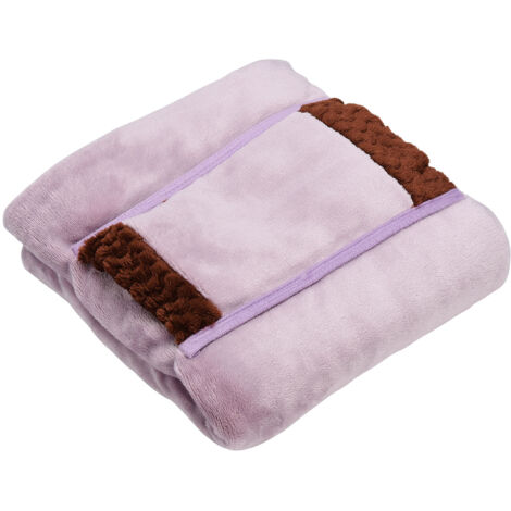 Couverture chauffante électrique USB, châle, couverture chauffante, lavable, pour l'hiver, pour les mains et les épaules, pour la maison et le bureau,rose (1/5)