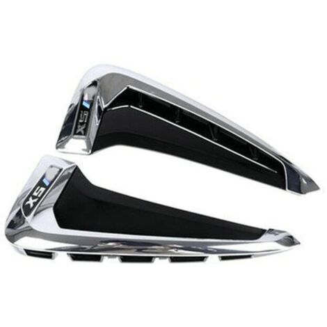 2 pièces Garniture de couvercle de ventilation latérale pour BMW X5 F15 2014-2018 Chrome ABS Marqueur Fender (1/5)