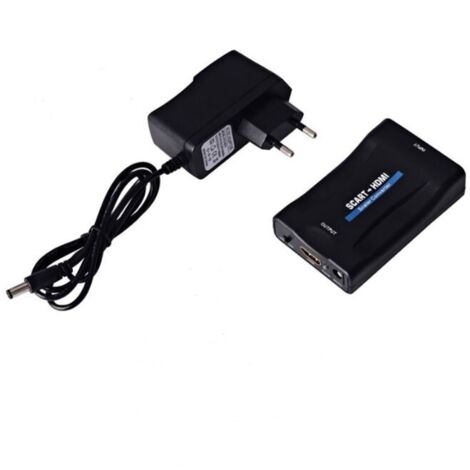 Promotion Convertisseur de tension-Peritel A Hdmi 1080P 60Hz Adaptateur Peritel Plug And Play Convertisseur Analogique Vers Numerique Boite Video Audio Adaptateur--TRIMEC (1/5)