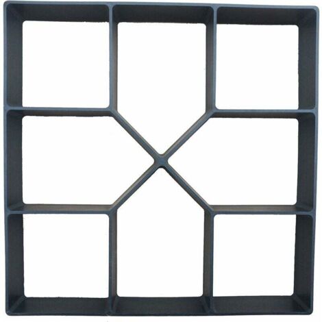 Moule à Pavage Plastique 40 x 40 cm pour Garden Terrasse Allée Patio Jardin Trottoirs Chemin de Pavage en Ciment Béton Moule à Pavé Réutilisable Moule de Coffrage Bricolage--TRIMEC (1/5)
