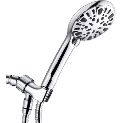 Pommeau De Douche, Douchette Douche Salle de Bain avec 9 Modes Haute Pression Economie d'eau -(plaqué douche simple) (1/5)