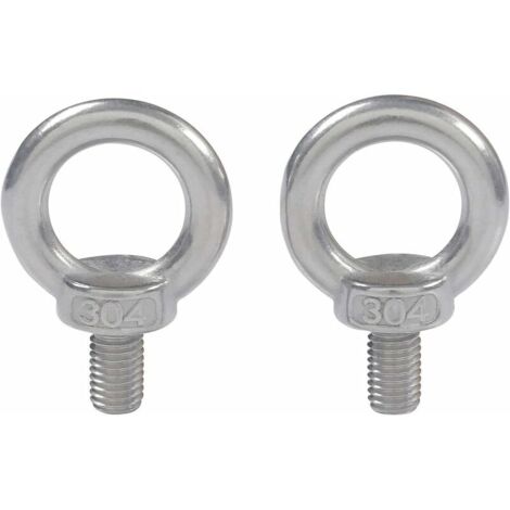 M4X10 304 En Acier Inoxydable Filetage Male Anneau De Levage à Oeil Boulon à Oeil Boulon à Oeil Vis Machines épaule 10 PCS (1/5)