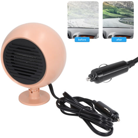 Chauffage de voiture planétaire à Rotation multi-angle, désembueur de pare-brise Portable rose 24V