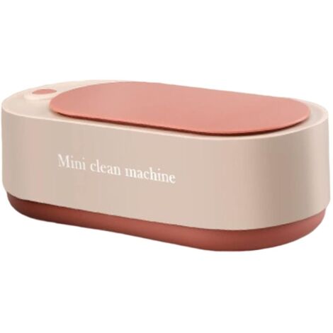 Nettoyeur à ultrasons portable professionnel 350 ml, machine à laver les bijoux - Rose (1/5)