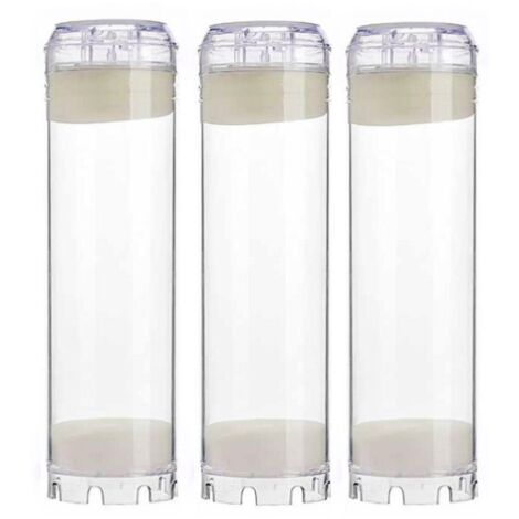 CSPARKV Lot de 3 Cartouches au Charbon Actif 10 pouces - Elimination du Chlore / Mauvais Goût et Odeurs pour l'Eau de Boisson (1/4)