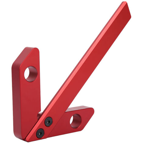 Outil de mesure pour le travail du bois, outil de mesure du bois rouge à angle droit 45/90 degrés