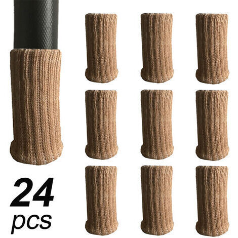 Lot de 24 tapis de protection pour meubles, très élastiques, antidérapants, pour pieds de chaise, diamètre de 2,5 à 5 cm. (1/5)