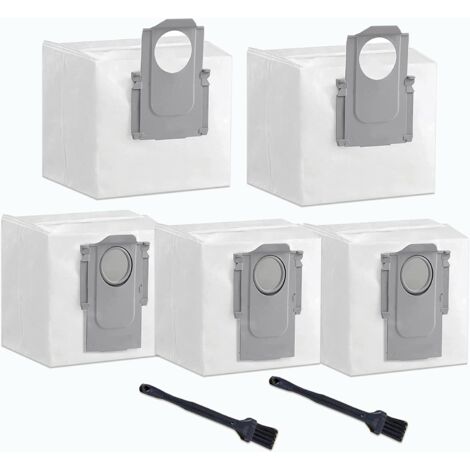 Lot de 5 Sacs à Poussière pour Aspirateur Roborock S7 MaxV Ultra / S7 Pro Ultra / Q7 Max / Q7 Max Plus / Q5+,Accessoires de Remplacement pour base d'aspirateur Grande Capacité 3,5 L- (1/5)