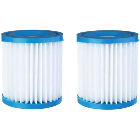 Lot de 2 filtres pour pompe de filtration de piscine domotique Box domotique et kit (1/4)