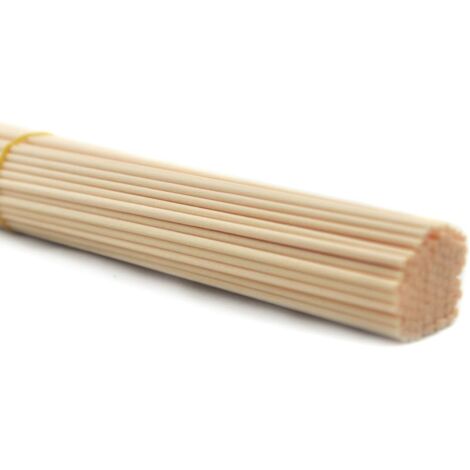 Lot de 100 bâtonnets de rechange pour diffuseur de parfum (25 cm x 3 mm, couleur bois) (1/5)