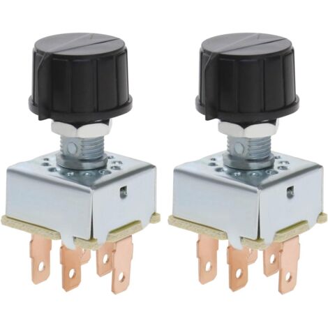 CSPARKV 2 Pièces Bouton Rotatif de Climatisation AC Interrupteur de Ventilateur à 3 Vitesses Commande de Climatisation Remplacement Rotatif Universel pour Voiture (1/5)