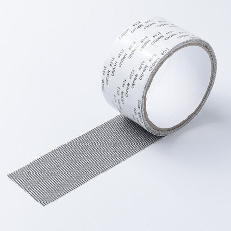 5cm x 200cm Réparation de fenêtres et moustiquaires, Ruban adhésif moustiquaire pour fenêtres, Ruban à mailles en tissu de fibre de verre avec joint adhésif résistant à l'eau (1/5)