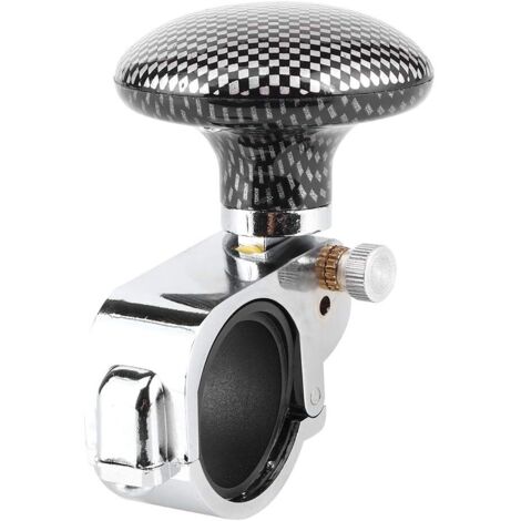 universel bouton de rotation de volant de voiture boule de puissance commande auxiliaire de poignée de rappel(Brasage au carbone)