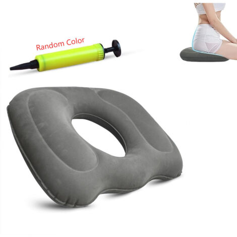 Coussin Orthopédique pour Hémorroïdes, Coussin Orthopédique mit Gonfleur, Coussin Orthopédique Gonflable pour Chaise de Bureau, Coussin Gonflable en Forme de Beignet pour Hémorroïdes, Escarres (1/5)