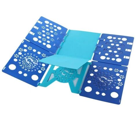58 x 68 cm (Bleu&Bleu) Planche à Plier Le Linge - Pli Linge plieur de Linge Enfant Adulte Vetement Chemise t-Shirt Tee Shirts (1/5)