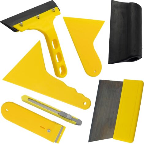 CSPARKV 7 pièces - Accessoire vitres Vinyle fenêtres raclette Cutter Lame grattoir Protection Solaire Automobile - en Plastique (1/4)