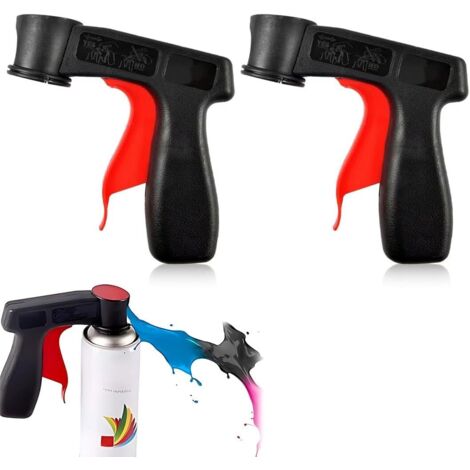 CSPARKV Lot de 2 accessoires pour machine à peinture - Poignée pour pistolet à peinture - Porte-bouteille - Porte-bombe - Support de poignée - Porte-pistolets à peinture et accessoires (1/5)