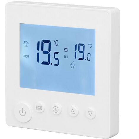 Thermostat de chauffage d'eau 3A avec écran LCD ABS, contrôleur de température intelligent pour la maison, 95-240 V