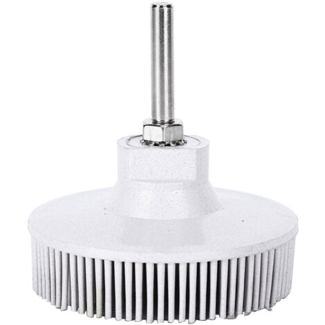 Brosse à Disque Électrique En Émeri Et Caoutchouc Brosse Abrasive Ébavurage Polissage Meule Bijoux Bois Métal Polissage(7.5cm Blanc ) (1/5)