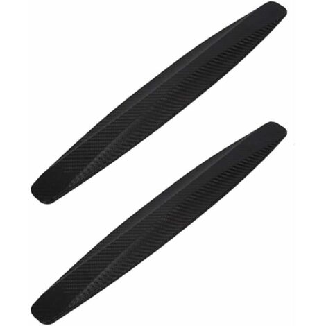Lot de 2 protecteurs anticollision - Universel - Caoutchouc - Coin pare-chocs - Garde protecteur anti-rayures - Bandes autocollantes - Noir (1/5)